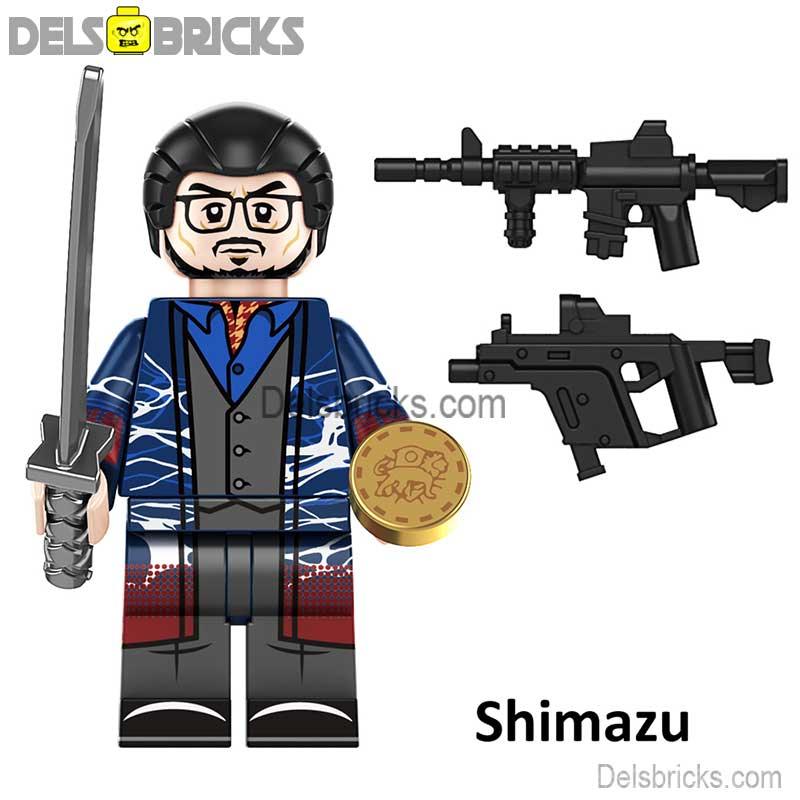 Shimazu John Wick Movie Characters Minifigures - DelsBricks MinifiguresMinifiguresDelsBricks MinifiguresDelsbricks