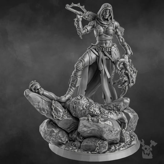Sister Executioner (34mm and 70mm versions) by DakkaDakka 28/32mm Heroic Scale Miniature - DelsBricks Toys & CollectiblesResin Printed MiniatureDelsBricks Toys & CollectiblesMega Diamonds & Schwartzreiter Mini Forge