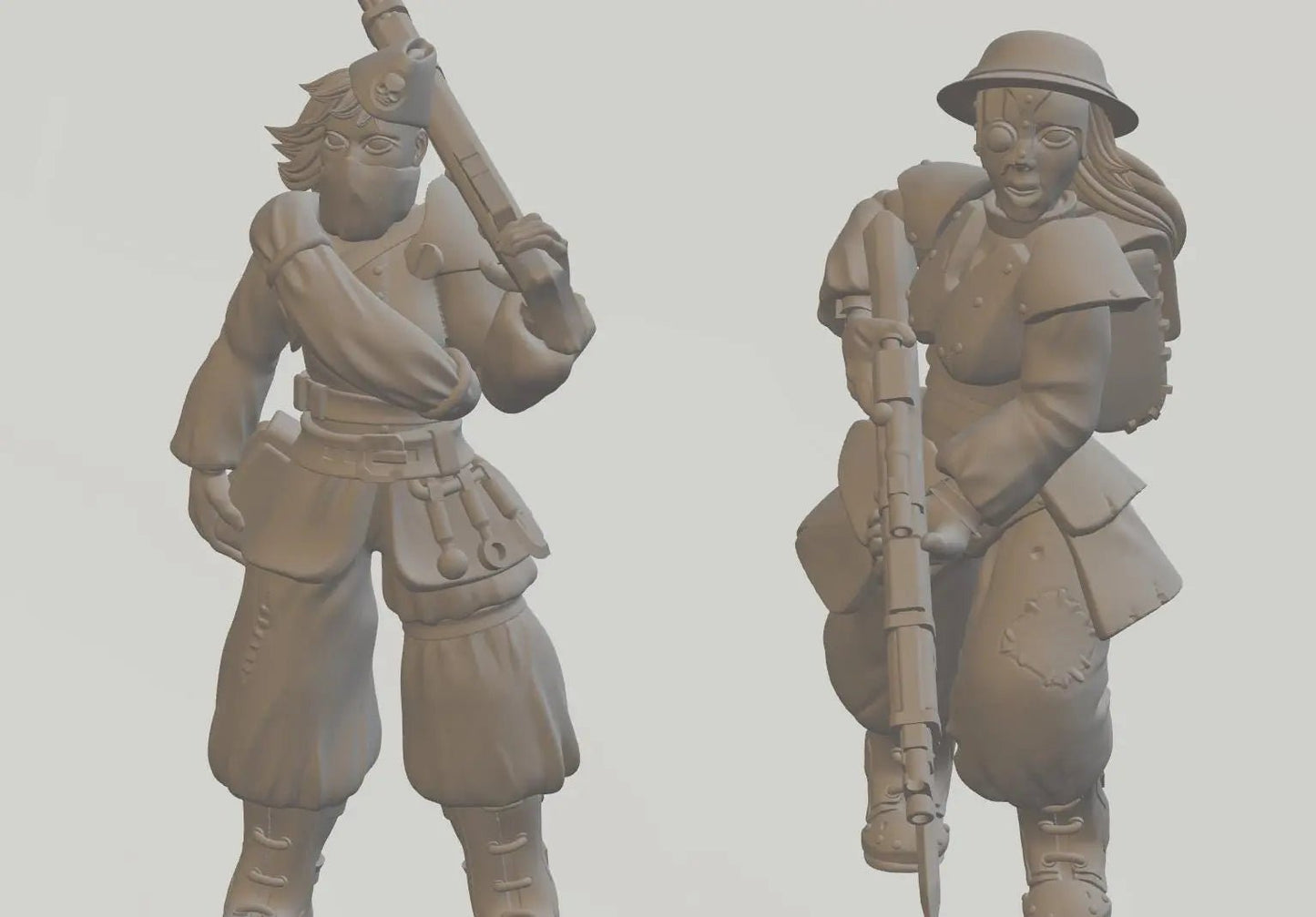 Sisterhood of the Crusade by Ratman Forge 32mm scale miniature, Includes base and stand, For any sci - fi, Grim Dark or OPR, Trench Crusade - DelsBricks Toys & CollectiblesResin Printed MiniatureDelsBricks Toys & CollectiblesMega Diamonds & Schwartzreiter Mini Forge