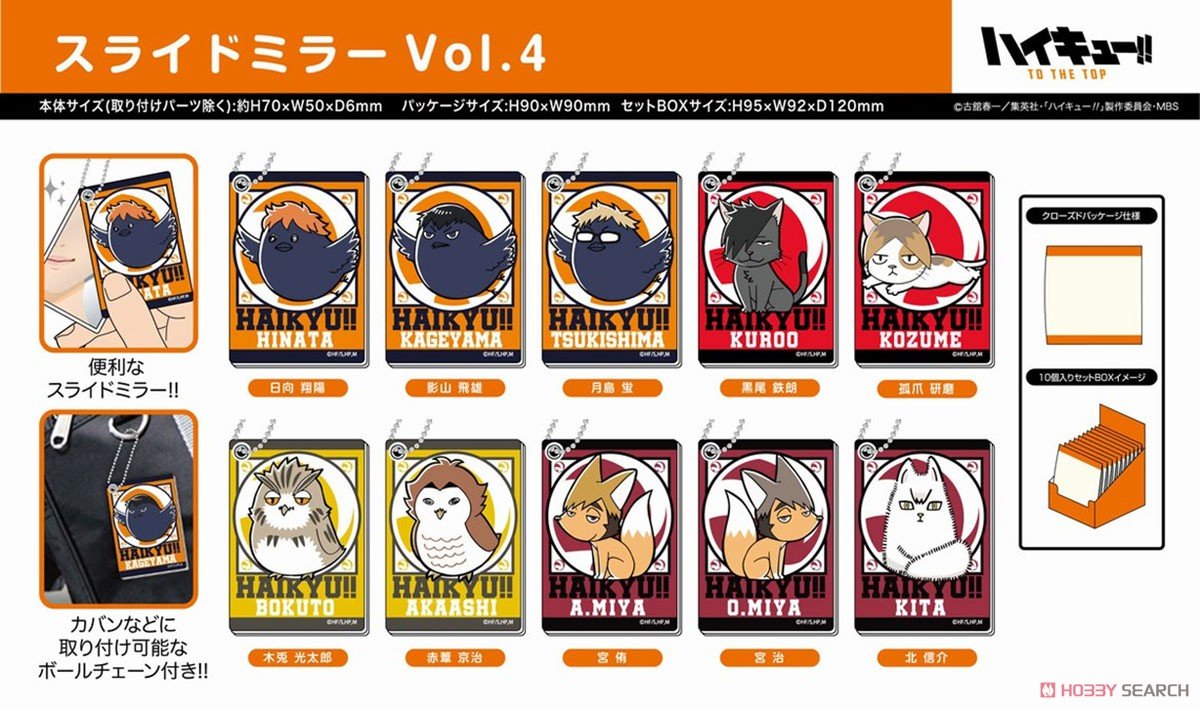 Slide Mirror Haikyu!! To The Top Vol.4 Blind Box (1 Blind Box) - DelsBricks Toys & CollectiblesKeychainDelsBricks Toys & CollectiblesSuper Anime Store