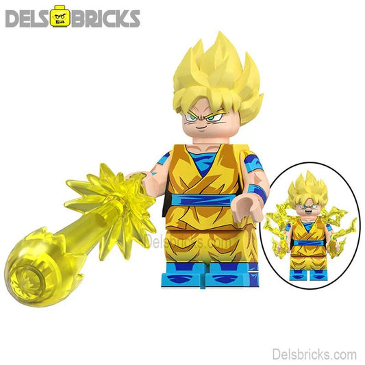 Son Goku Dragon Ball Z Super Lego Minifigures Best Custom Anime Toys Yellow - DelsBricks MinifiguresMinifiguresDelsBricks MinifiguresDelsbricks