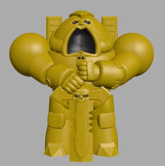 Space King by 3DArtGuy 28/32mm scale, 50/100mm, Miniature War Gaming Figure, Grim Dark, Space, Proxy, Space King - DelsBricks Toys & CollectiblesResin Printed MiniatureDelsBricks Toys & CollectiblesMega Diamonds & Schwartzreiter Mini Forge