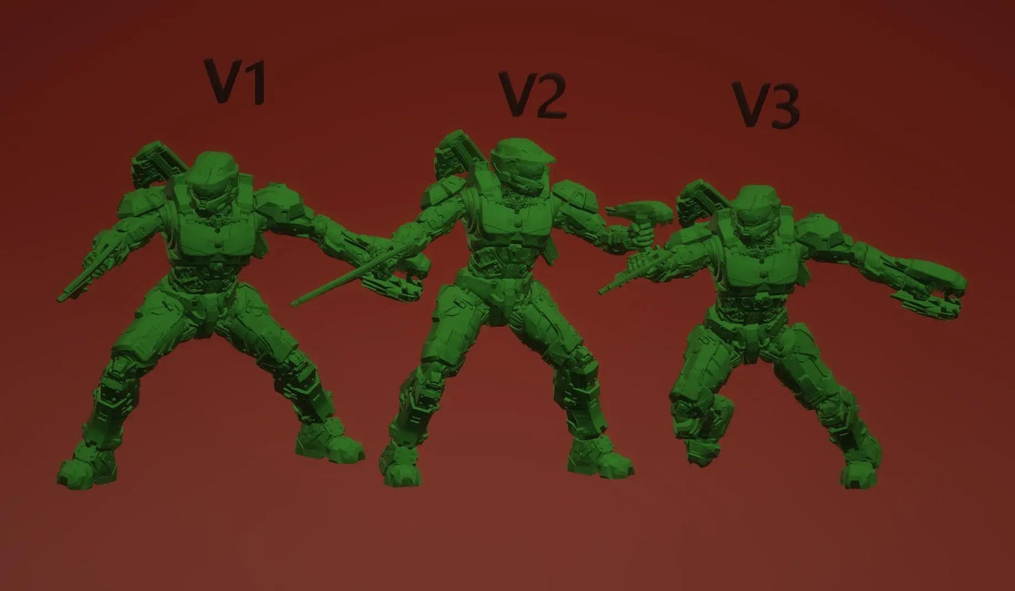 Space Soldier Chief by 3DArtGuy, 32mm scale, 50mm or 100mm, Miniature War Gaming Figure - DelsBricks Toys & CollectiblesResin Printed MiniatureDelsBricks Toys & CollectiblesMega Diamonds & Schwartzreiter Mini Forge