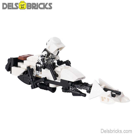 Speeder Bike & Biker Scout Lego Minifigures Custom Toys - DelsBricks MinifiguresMinifiguresDelsBricks MinifiguresDelsbricks