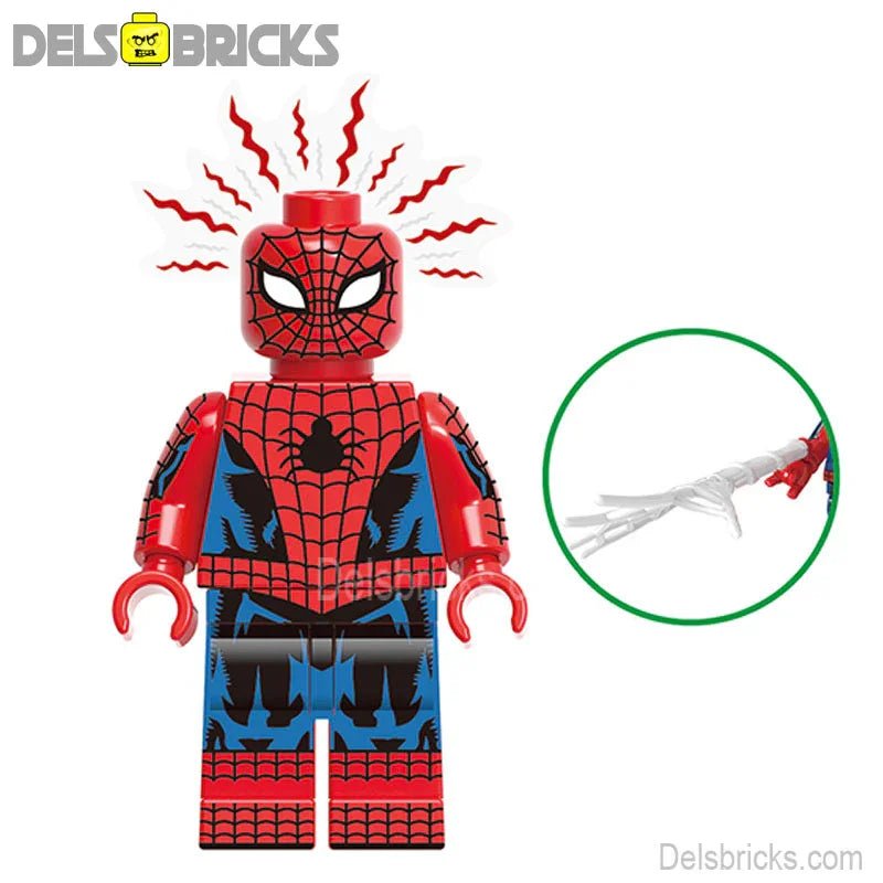 Spider - Man 1962 Marvel Lego Minifigures Custom Toys - DelsBricks MinifiguresSpiderman Lego MinifiguresDelsBricks MinifiguresDelsbricks.com