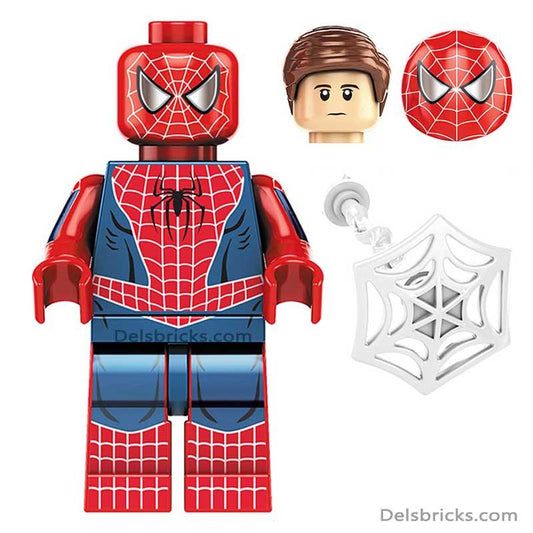 Spider - Man Tobey Maguire Sam Raimi Version Lego Minifigures Custom Toys - DelsBricks MinifiguresSpiderman Lego MinifiguresDelsBricks MinifiguresDelsbricks.com