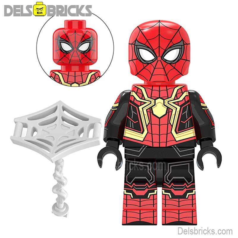 Lego Minifigures Spider-Man Tom Holland black suit Spider-verse