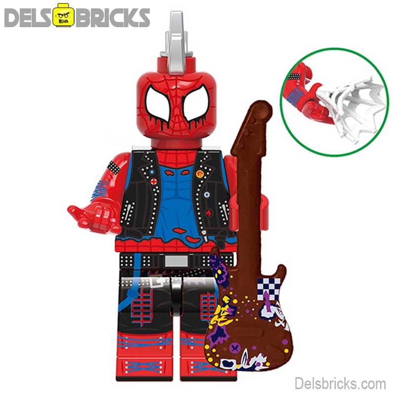 Spider - Punk from Spider - Man Across the Spider - verse - DelsBricks MinifiguresSpiderman Lego MinifiguresDelsBricks MinifiguresDelsbricks.com