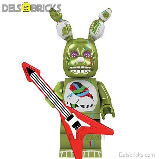 Spring Bonnie Five Nights At Freddys Lego Minifigures custom toys - DelsBricks MinifiguresLego Horror MinifiguresDelsBricks MinifiguresDelsbricks.com