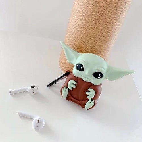 Star Wars Airpod Case Mandalorian Baby Yoda Grogu Silicon bumper keychain - DelsBricks MinifiguresLego Horror MinifiguresDelsBricks MinifiguresDelsbricks.com