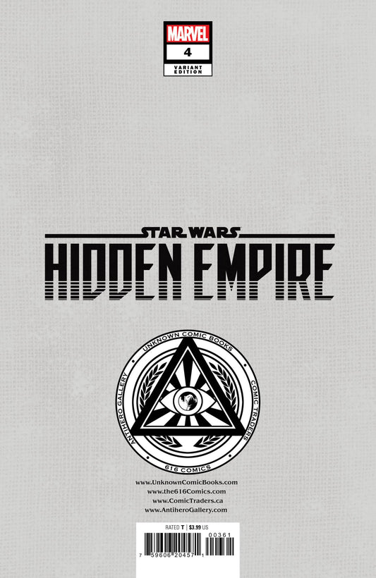 Star Wars: Hidden Empire 4 Unknown Comics Patch Zircher Exclusive Var (03/01/2023) - DelsBricks Toys & CollectiblesCOMIC BOOK EXCLUSIVEDelsBricks Toys & CollectiblesUnknown Comic Books