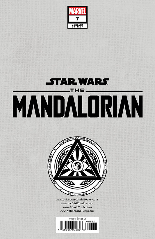 Star Wars: The Mandalorian 7 Unknown Comics Kaare Andrews Exclusive Var (01/11/2023) - DelsBricks Toys & CollectiblesCOMIC BOOK EXCLUSIVEDelsBricks Toys & CollectiblesUnknown Comic Books