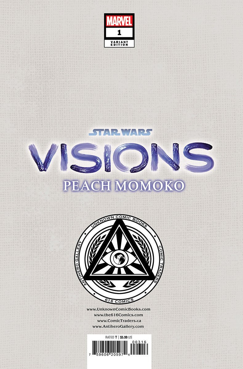 Star Wars: Visions - Peach Momoko 1 Unknown Comics Rickie Yagawa Exclusive Var (11/15/2023) - DelsBricks Toys & CollectiblesCOMIC BOOK EXCLUSIVEDelsBricks Toys & CollectiblesUnknown Comic Books