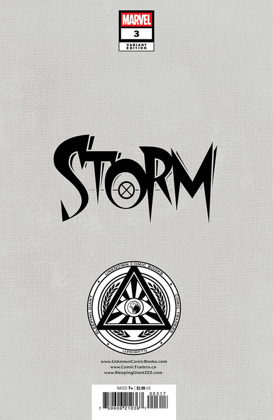 Storm 3 Unknown Comics Mateus Manhanini Exclusive Virgin Var (12/11/2024) - DelsBricks Toys & CollectiblesCOMIC BOOKDelsBricks Toys & CollectiblesUnknown Comic Books