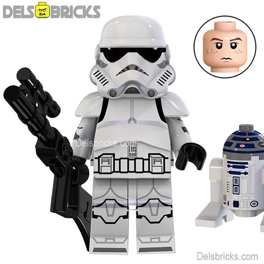 Stormtrooper & Mini R2D2 Droid Lego Star Wars Minifigures - DelsBricks MinifiguresLego Star Wars MinifiguresDelsBricks MinifiguresDelsbricks.com