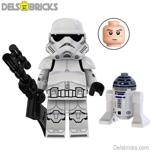 Stormtrooper & Mini R2D2 Droid Lego Star Wars Minifigures - DelsBricks MinifiguresLego Star Wars MinifiguresDelsBricks MinifiguresDelsbricks.com