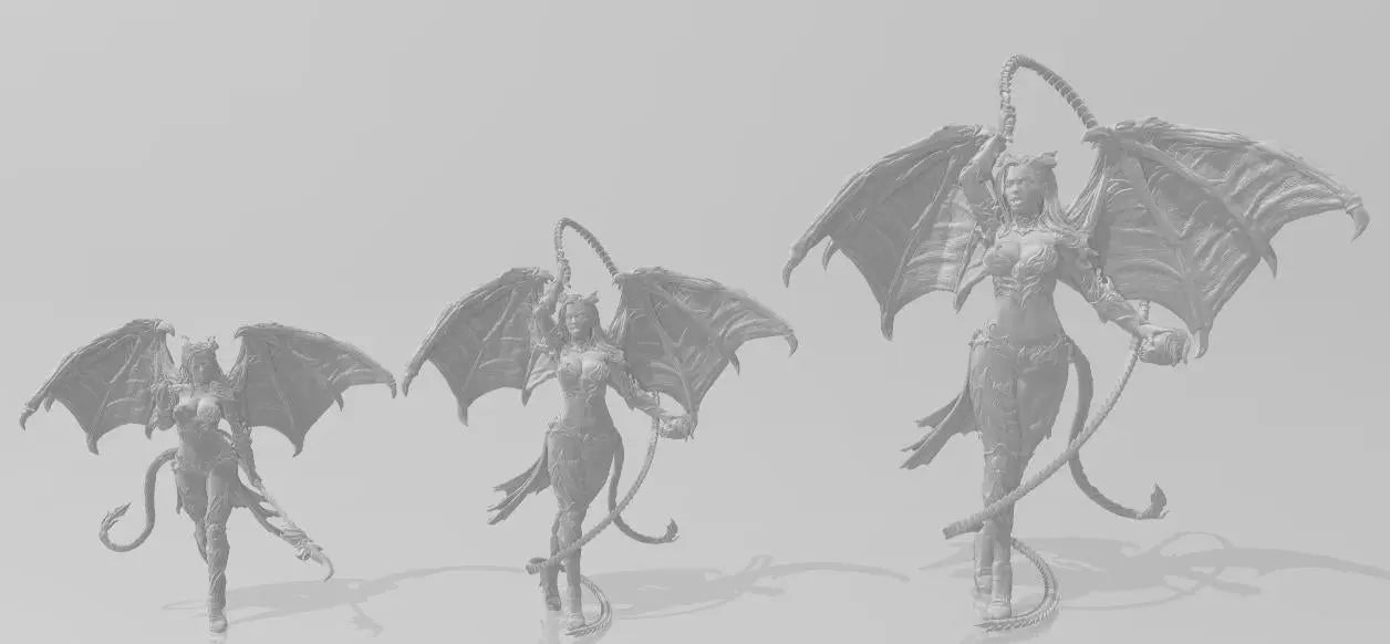 Succubus by 3DArtGuy 32mm scale, 100mm, Miniature War Gaming Figure, Fantasy, Monster, DnD - DelsBricks Toys & CollectiblesResin Printed MiniatureDelsBricks Toys & CollectiblesMega Diamonds & Schwartzreiter Mini Forge