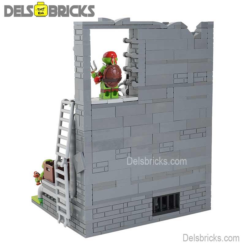 Teenage Mutant Ninja Turtles sewer Lair Lego Minifigures Custom Toys - DelsBricks MinifiguresMinifiguresDelsBricks MinifiguresDelsbricks