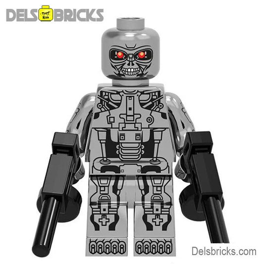 Terminator T - 800 Chrome Endoskeleton Lego custom Minifigures - DelsBricks MinifiguresMinifiguresDelsBricks MinifiguresDelsbricks