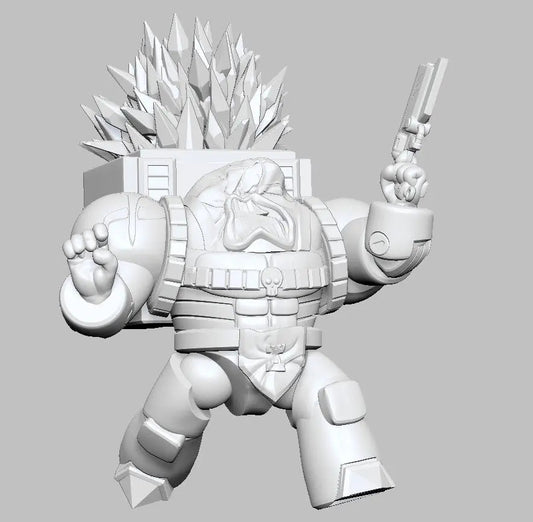 Terry the Psycho Warrior by 3DArtGuy 32mm scale, 50mm, Miniature War Gaming Figure, Grim Dark, Space, Proxy, Space King - DelsBricks Toys & CollectiblesResin Printed MiniatureDelsBricks Toys & CollectiblesMega Diamonds & Schwartzreiter Mini Forge