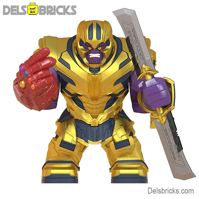 Lego Minifigures Thanos the mad Titan from Avengers large mini