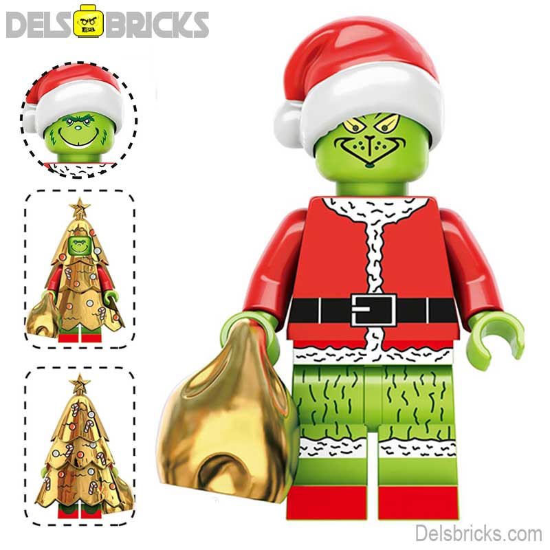 The Grinch who stole Christmas Lego Minifigures Custom Toys - DelsBricks MinifiguresLego Horror MinifiguresDelsBricks MinifiguresDelsbricks.com