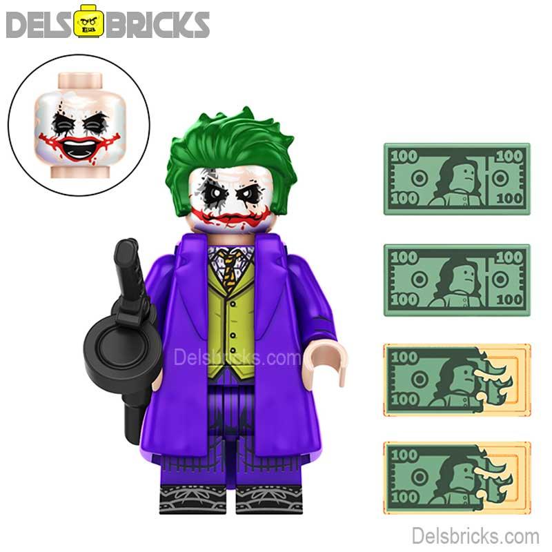 The Joker The Dark Knight New Lego Minifigures Custom Toys - DelsBricks MinifiguresMinifiguresDelsBricks MinifiguresDelsbricks