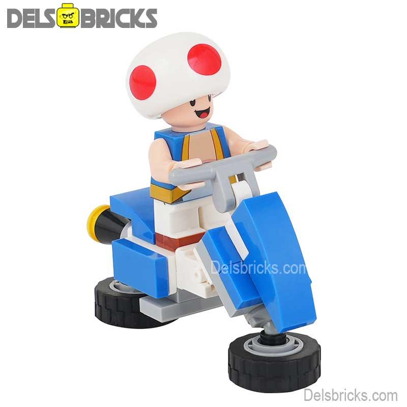 Toad Kart Super Mario Lego Minifigures From Mario Brothers Movie - DelsBricks MinifiguresMinifiguresDelsBricks MinifiguresDelsbricks