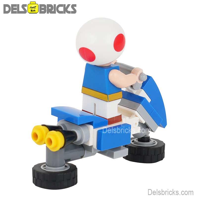 Toad Kart Super Mario Lego Minifigures From Mario Brothers Movie - DelsBricks MinifiguresMinifiguresDelsBricks MinifiguresDelsbricks