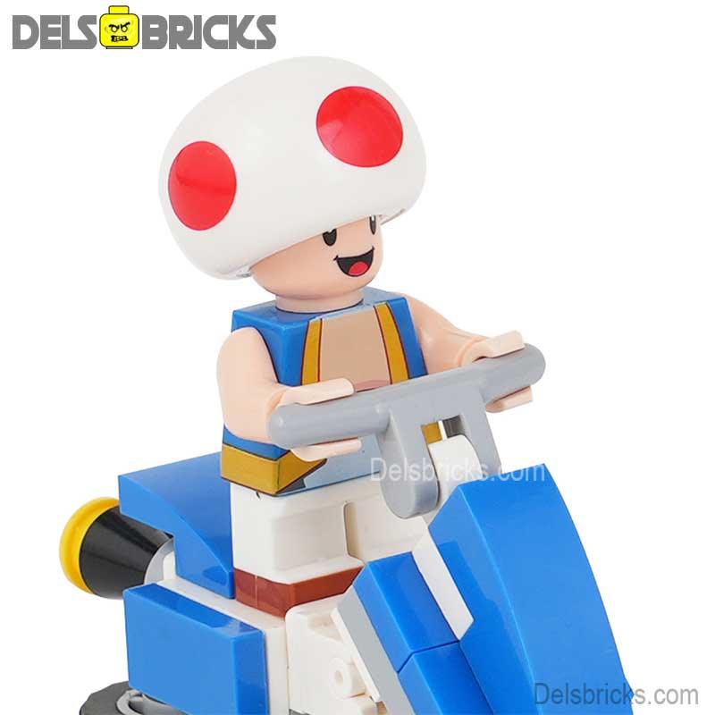 Toad Kart Super Mario Lego Minifigures From Mario Brothers Movie - DelsBricks MinifiguresMinifiguresDelsBricks MinifiguresDelsbricks