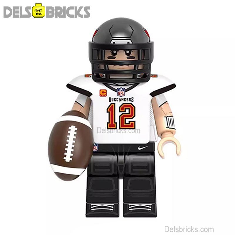 Tom Brady NFL Football Legends Lego Minifigures Custom sports Toys - DelsBricks MinifiguresMinifiguresDelsBricks MinifiguresDelsbricks