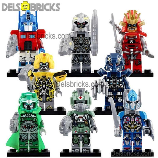 Transformers Set of 8 Lego Minifigures custom toys - DelsBricks MinifiguresMinifiguresDelsBricks MinifiguresDelsbricks