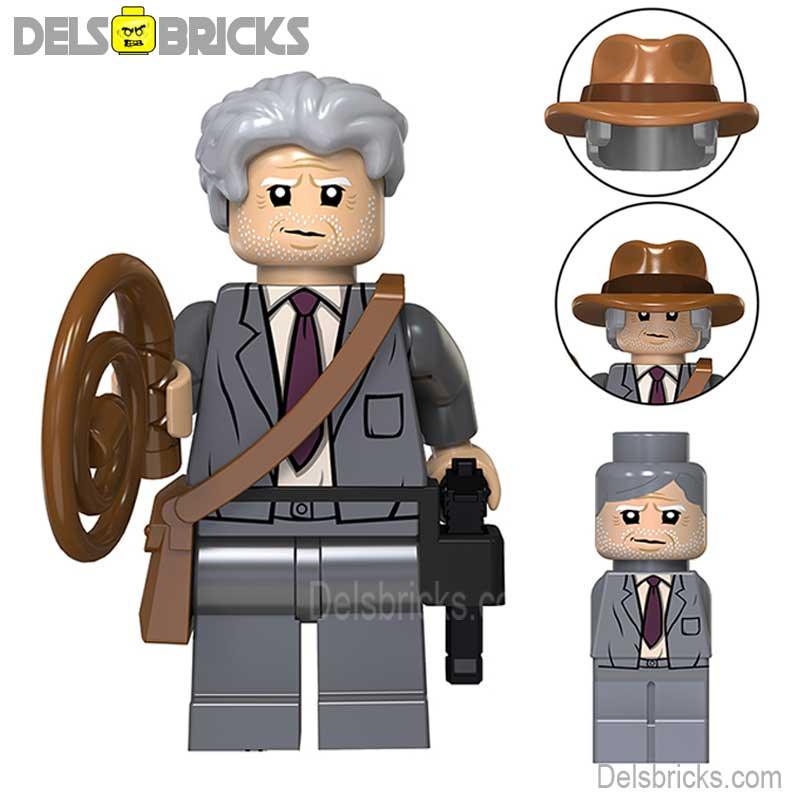 Indiana Jones Older Version | Lego Minifigures Custom Toys - DelsBricks Minifigures