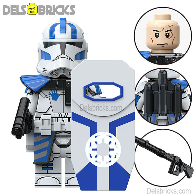 Echo 501st Clone trooper Star Wars Lego Minifigures Custom Toys S3