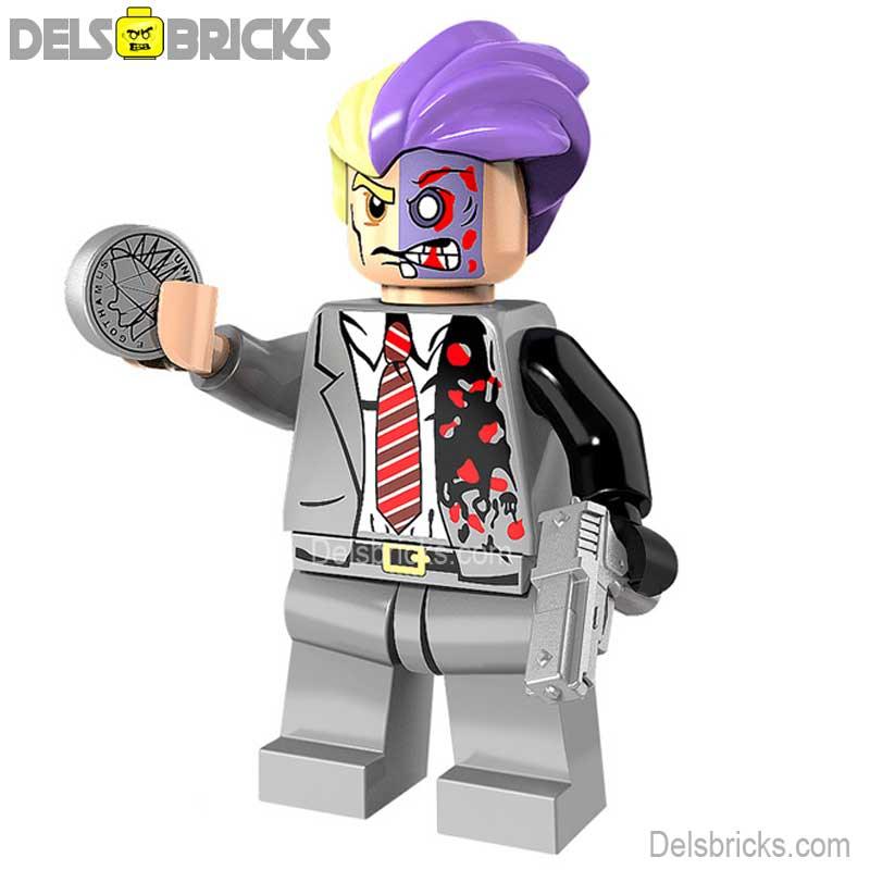 two-face Lego custom Minifigures building block toys batman