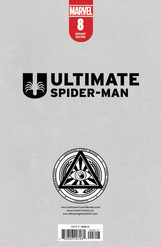 Ultimate Spider - Man 8 Unknown Comics Ejikure Exclusive Virgin Var (08/21/2024) - DelsBricks Toys & CollectiblesCOMIC BOOKDelsBricks Toys & CollectiblesUnknown Comic Books