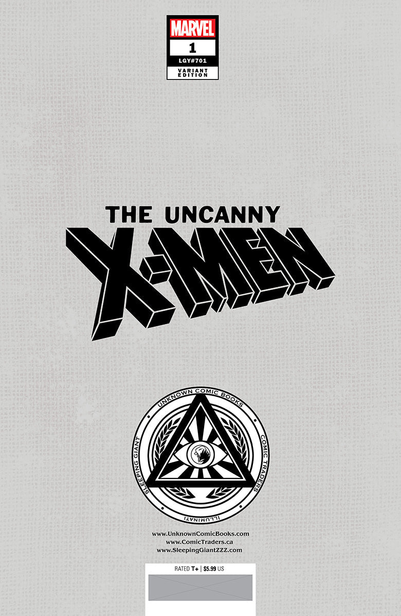 Uncanny X - Men 1 Unknown Comics Nathan Szerdy Exclusive Virgin Var (08/07/2024) - DelsBricks Toys & CollectiblesCOMIC BOOKDelsBricks Toys & CollectiblesUnknown Comic Books