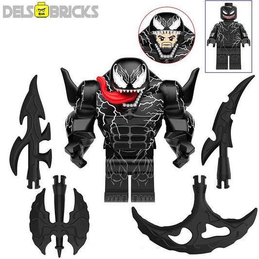 Venom from Spider - Man NEW Lego Minifigures Custom Toys - DelsBricks MinifiguresSpiderman Lego MinifiguresDelsBricks MinifiguresDelsbricks.com