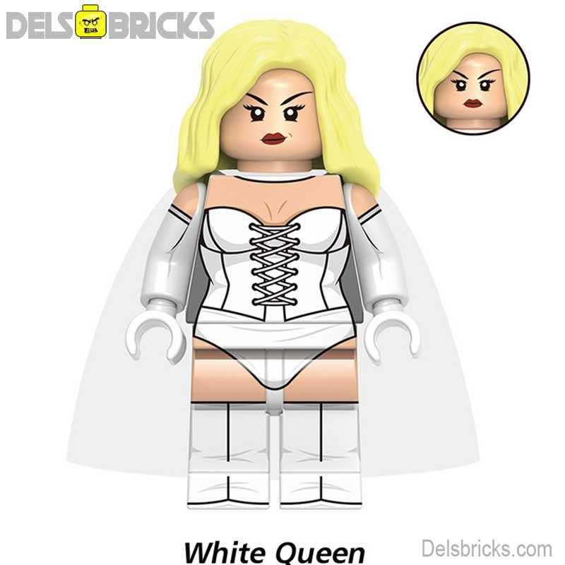 White Queen From X - Men '97 Lego Minifigures custom toys NEW - DelsBricks MinifiguresMinifiguresDelsBricks MinifiguresDelsbricks