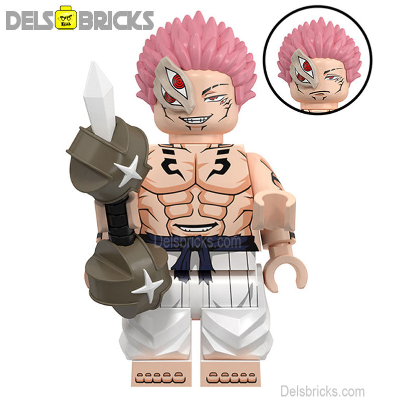 Ryomen Sukuna Jujutsu kaisen Lego Anime Minifigures Custom Toys 2 - DelsBricks Minifigures