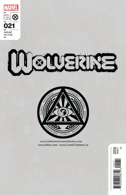 Wolverine 21 Unknown Comics Felipe Massafera Exclusive Var (05/18/2022) - DelsBricks Toys & CollectiblesCOMIC BOOK EXCLUSIVEDelsBricks Toys & CollectiblesUnknown Comic Books