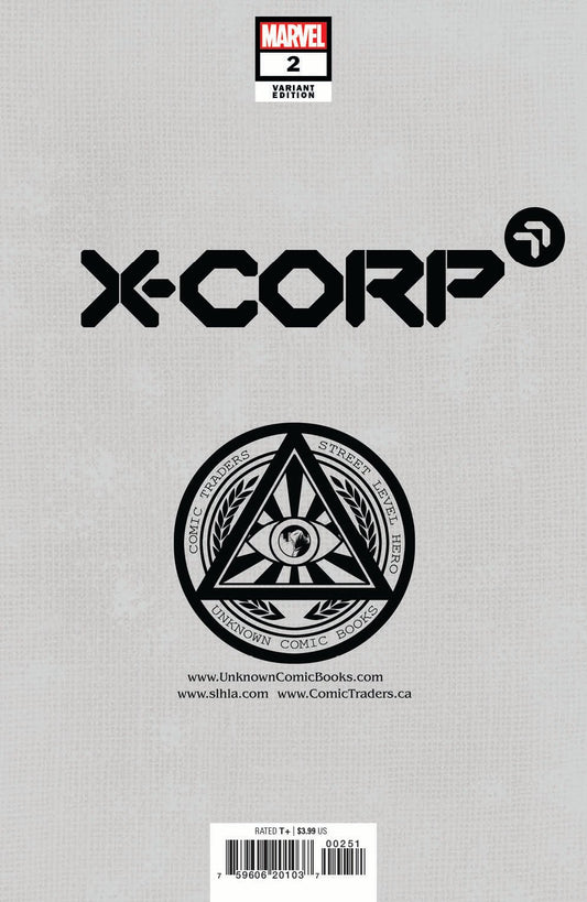 X - Corp 3 Unknown Comics Stephen Segovia Exclusive Var (07/14/2021) - DelsBricks Toys & CollectiblesCOMIC BOOK EXCLUSIVEDelsBricks Toys & CollectiblesUnknown Comic Books