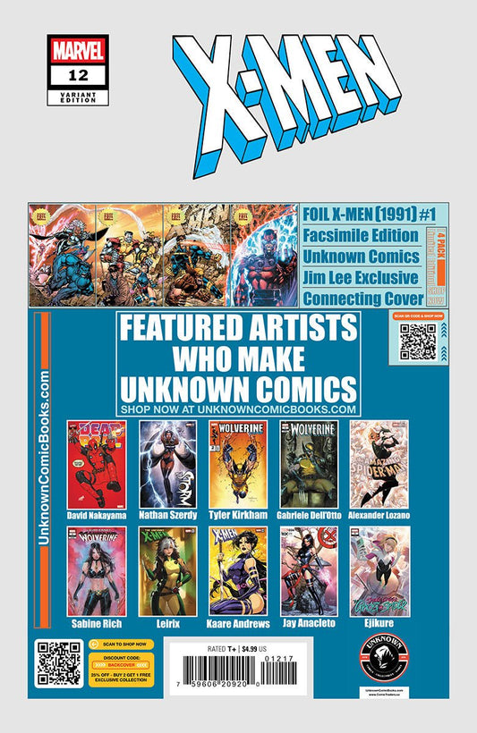 X - Men 12 Unknown Comic Tyler Kirkham Connecting Cover Exclusive Var (02/26/2025) - DelsBricks Toys & CollectiblesCOMIC BOOKDelsBricks Toys & CollectiblesUnknown Comic Books