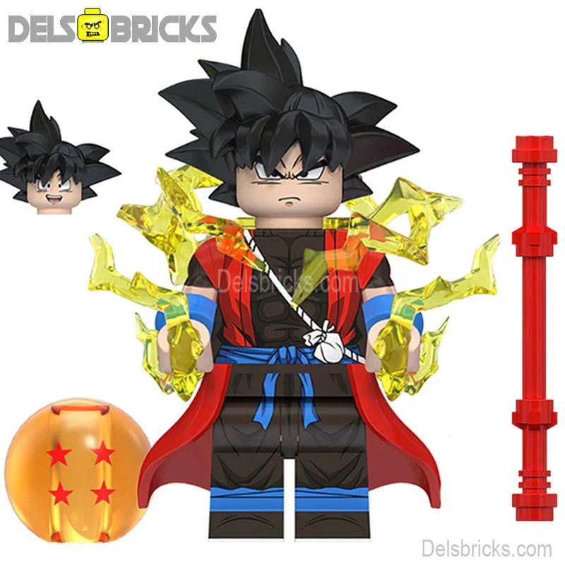 Xeno Goku Dragon Ball Z Best Lego Minifigures | Custom Anime Toy Collectibles - DelsBricks MinifiguresMinifiguresDelsBricks MinifiguresDelsbricks