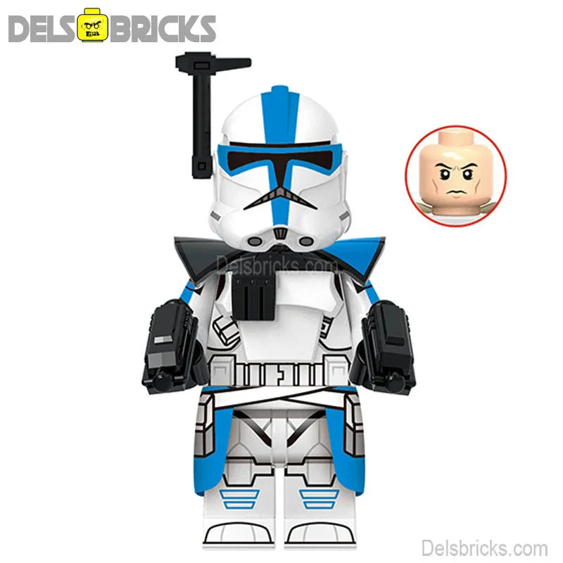 Captian Alpha Clone Trooper Star Wars Lego Minifigures Custom Toys - DelsBricks Minifigures