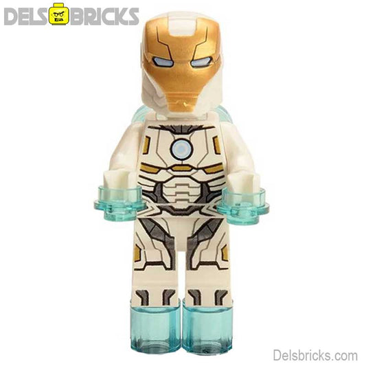 Iron Man Mark 39 White Suit Lego Marvel Custom Minifigures