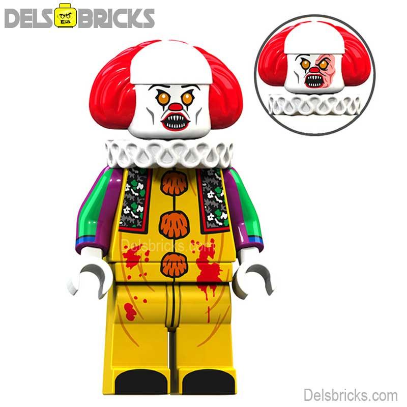 Pennywise Stephen King's IT 1990 Lego Minifigures Custom Horror Toys 1 - DelsBricks Minifigures