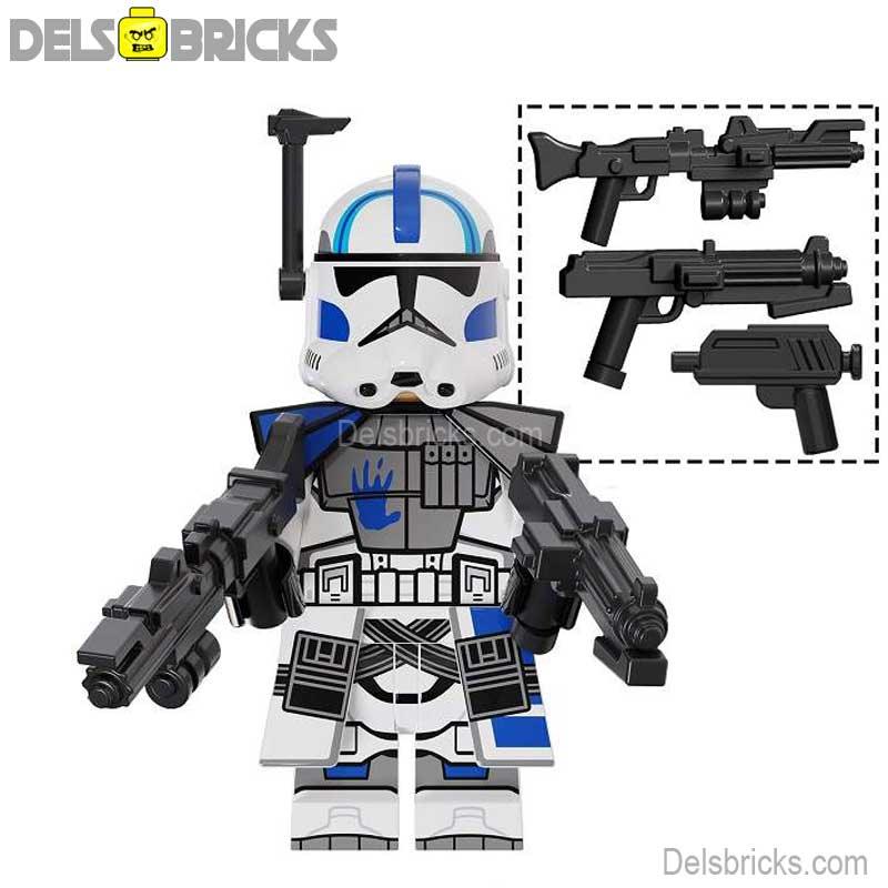 Echo 501st Legion Clone trooper Phase 2 Lego Minifigures Custom Toys - DelsBricks Minifigures
