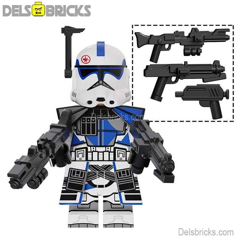 Kix 501st Legion Clone trooper Phase 2 Lego Minifigures Custom Toys - DelsBricks Minifigures
