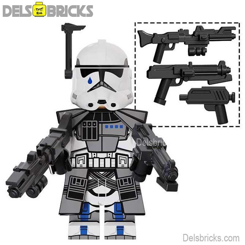 Tup 501st Legion Clone trooper Phase 2 Lego Minifigures Custom Toys - DelsBricks Minifigures